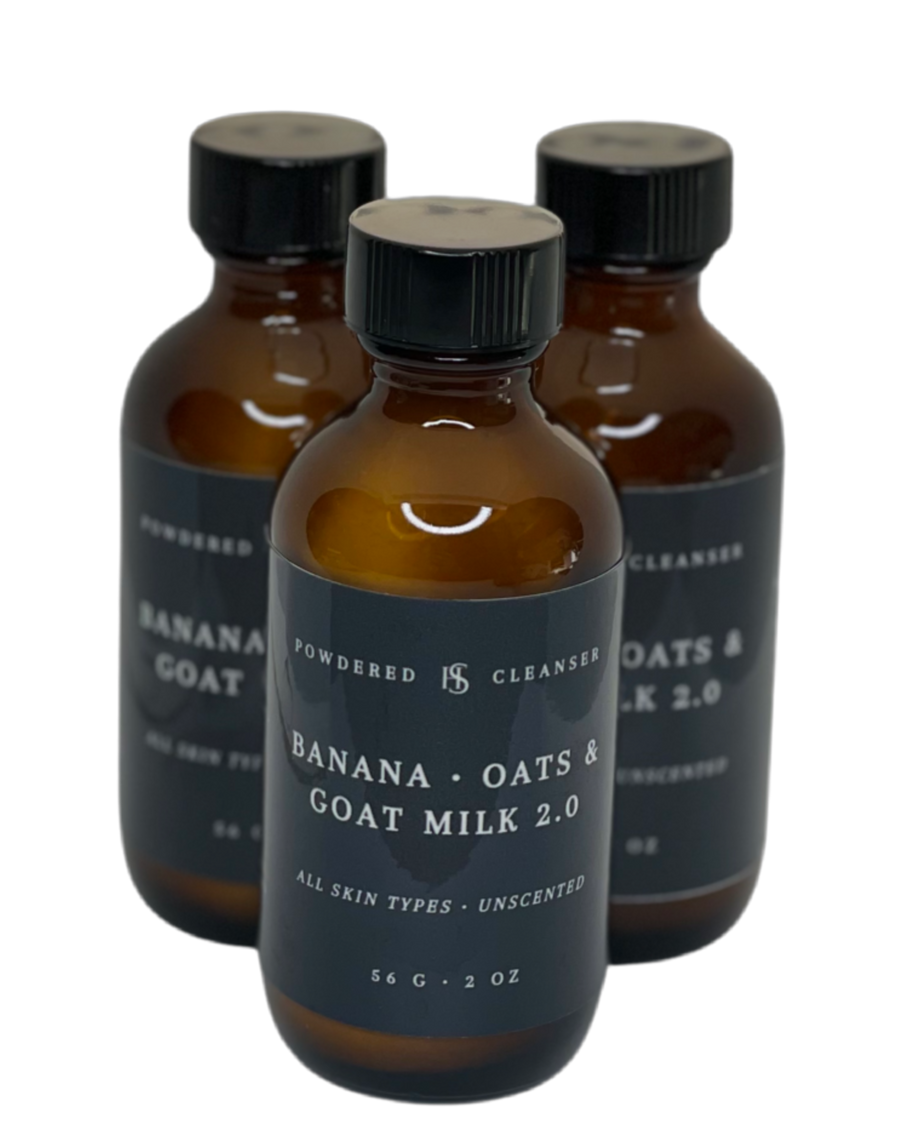 Banana • Oats & Goat Milk 2.0 • Powder-to-Foam Organic Facial Cleanser